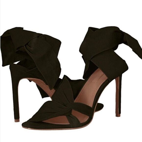 BCBGMAXAZRIA Emma Womens Suede Open Toe Heel Sandals 7 - Picture 2 of 8